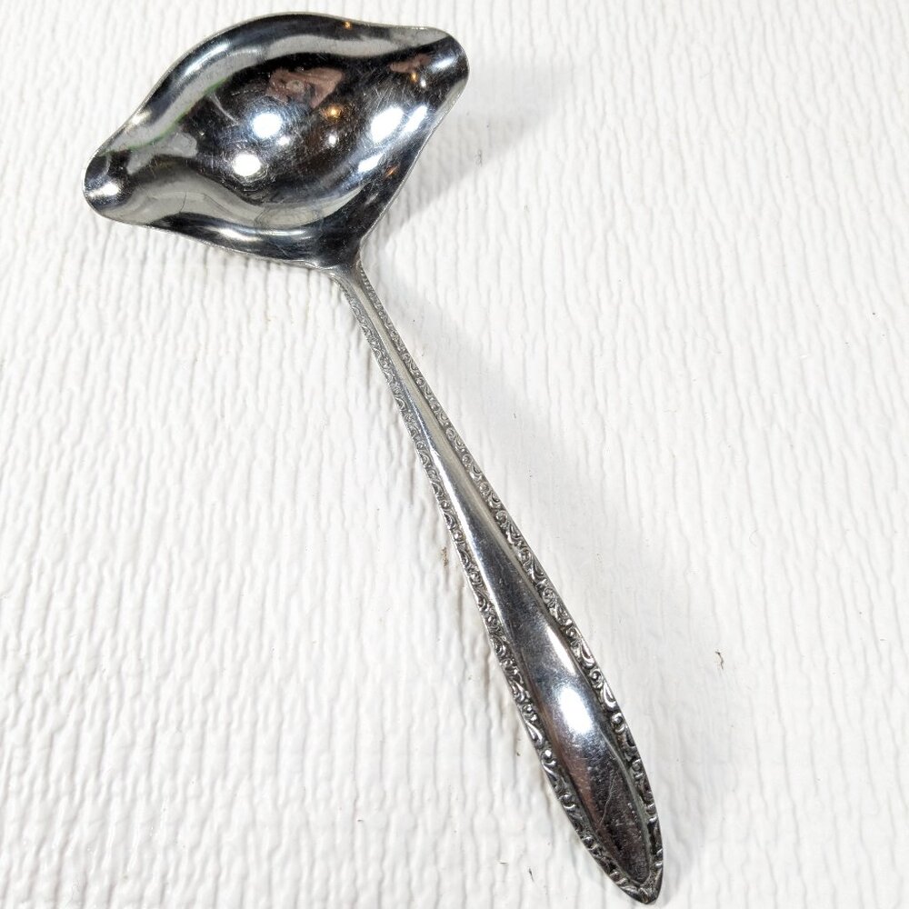 Vintage Continental Stainless CSS1 scroll gravy ladle Japan serving sauce spoon‎